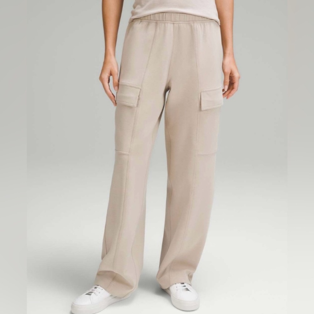 lululemon athletica Straight Leg Cargo Pants in Light Beige